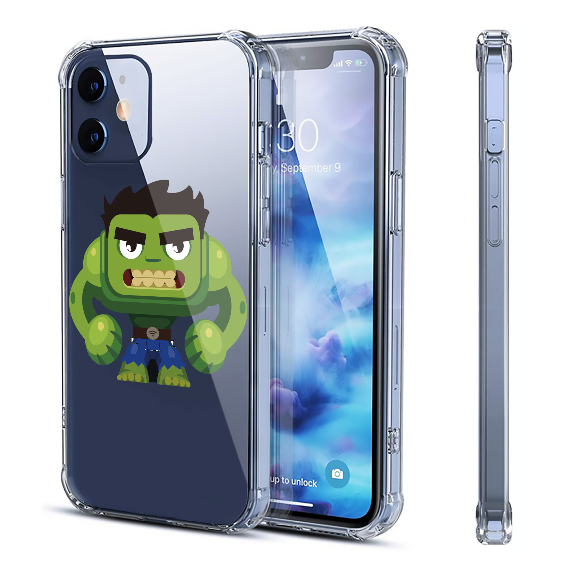 （画像用） アベンジャーズ The Avengers 【iPhone 12シリーズ対応】透明スマホケース（クリアソフトケース）